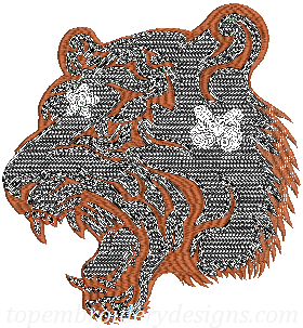 beads tiger head