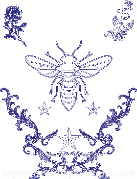 badge logo bee