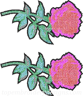 cross stitch flowers