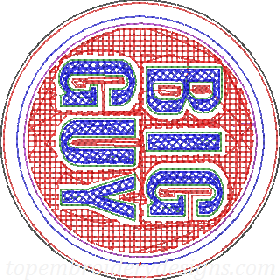 Badge logo towel embroidery