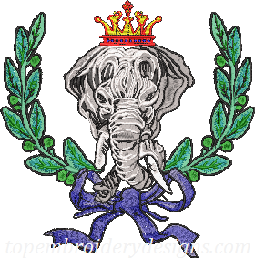 Elephant badge logo