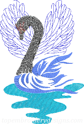 sequin swan