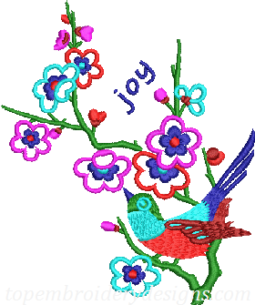 bird plum blossom