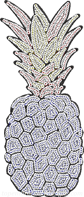 sequin pineapple