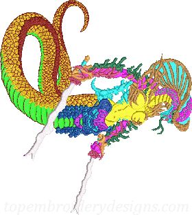 beauty snake dragon