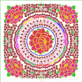 ethnic bag beautiful flowers