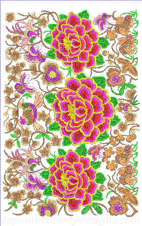 ethnic bag beautiful flowers